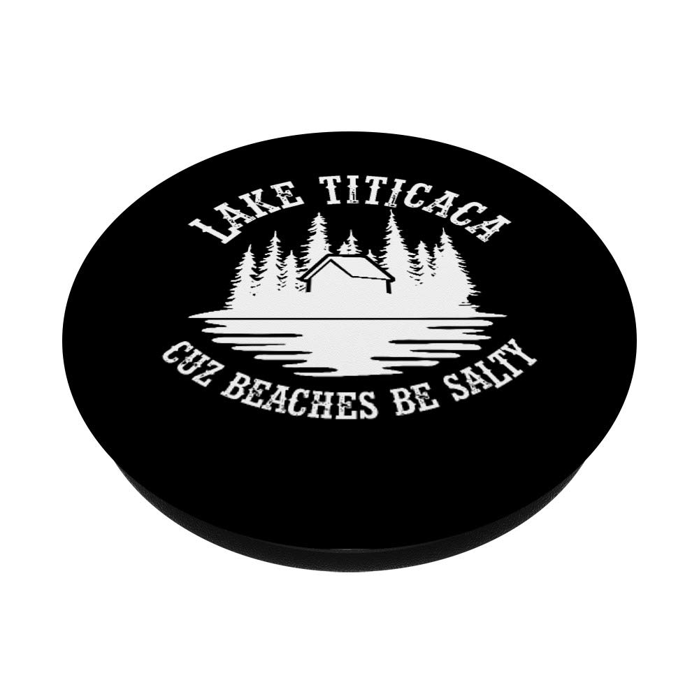 Lake Titicaca Camping PopSockets - Swappable PopGrip for Summer Travel & Vacation | Perfect for Backpacking, Hiking & Outdoor Adventures