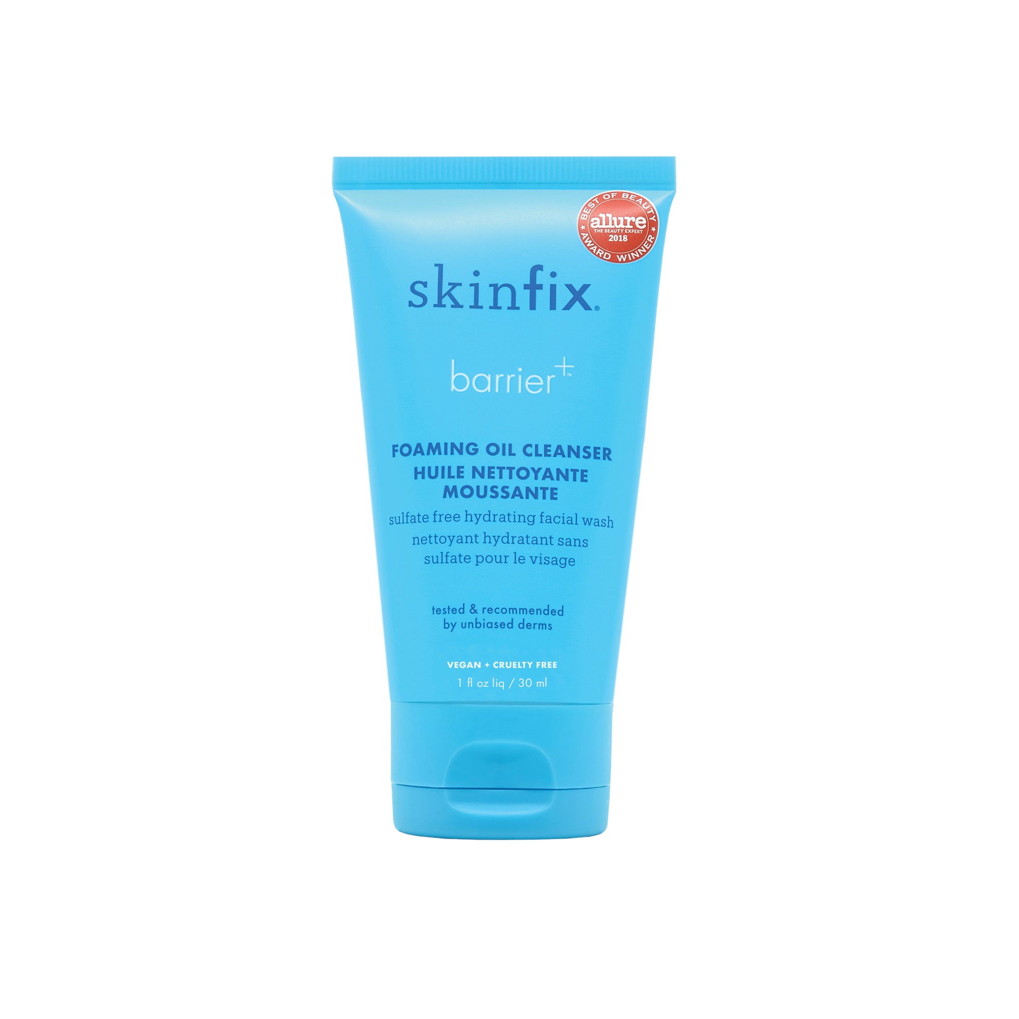 Barrier+ Foaming Oil Cleanser Mini - Gentle Face Wash for Sensitive Skin | Perfect Travel Size for On-the-Go Skincare