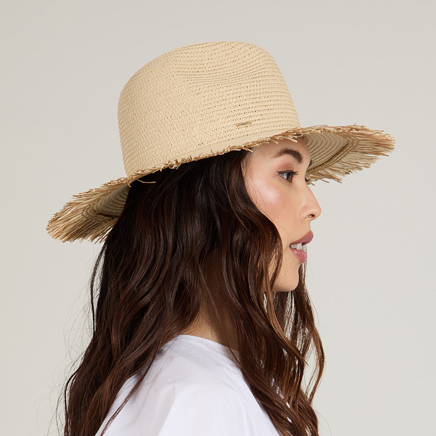 Courtney Braid Packable Fedora Hat for Women - Stylish & Foldable Sun Hat for Travel, Beach, and Outdoor Activities