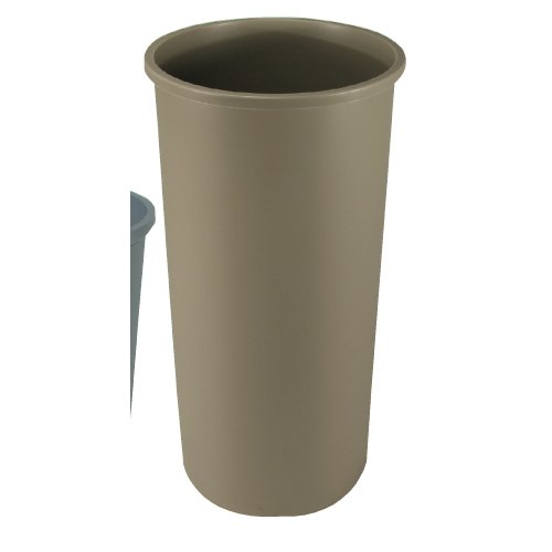 Rubbermaid Commercial Untouchable Large Plastic Round Trash Can - 45 Gallon Heavy-Duty Waste Receptacle with Lid (Model RCP 3546 GRA) - Ideal for Offices, Schools, Hospitals & Public Spaces