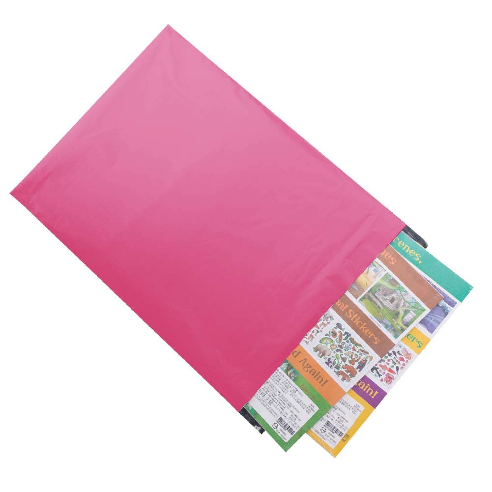 1000 PCS 13x17 Inch Poly Mailers - Heavy Duty Self Seal Shipping Envelopes, Waterproof & Tear Proof Mailing Bags for Ecommerce, Office & Industrial Packaging (Hot Pink) - Perfect for Online Stores, Gift Wrapping & Secure Package Delivery
