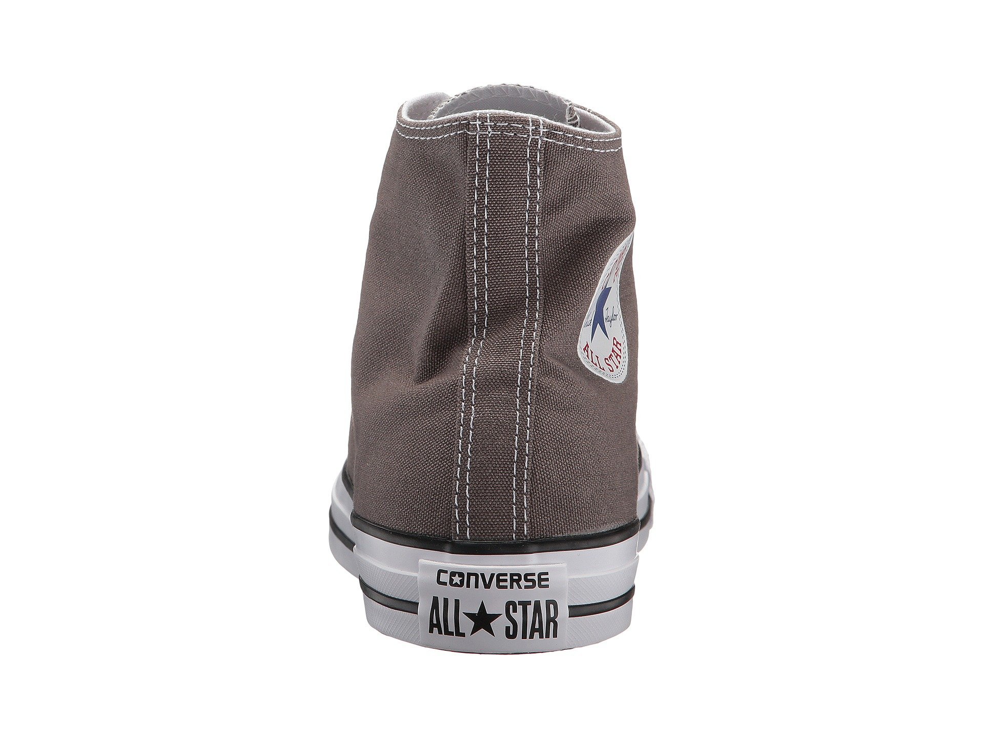 Converse Chuck Taylor All Star High Top Sneakers for Men & Women - Charcoal Canvas with White Sole - Size 7.5 - Classic Casual Shoes for Streetwear, Skateboarding & Everyday Fashion