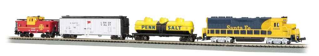 Bachmann Trains Thunder Valley Ready-to-Run Electric N Scale Train Set - Realistic Model Railroad for Home Layouts & Holiday Displays