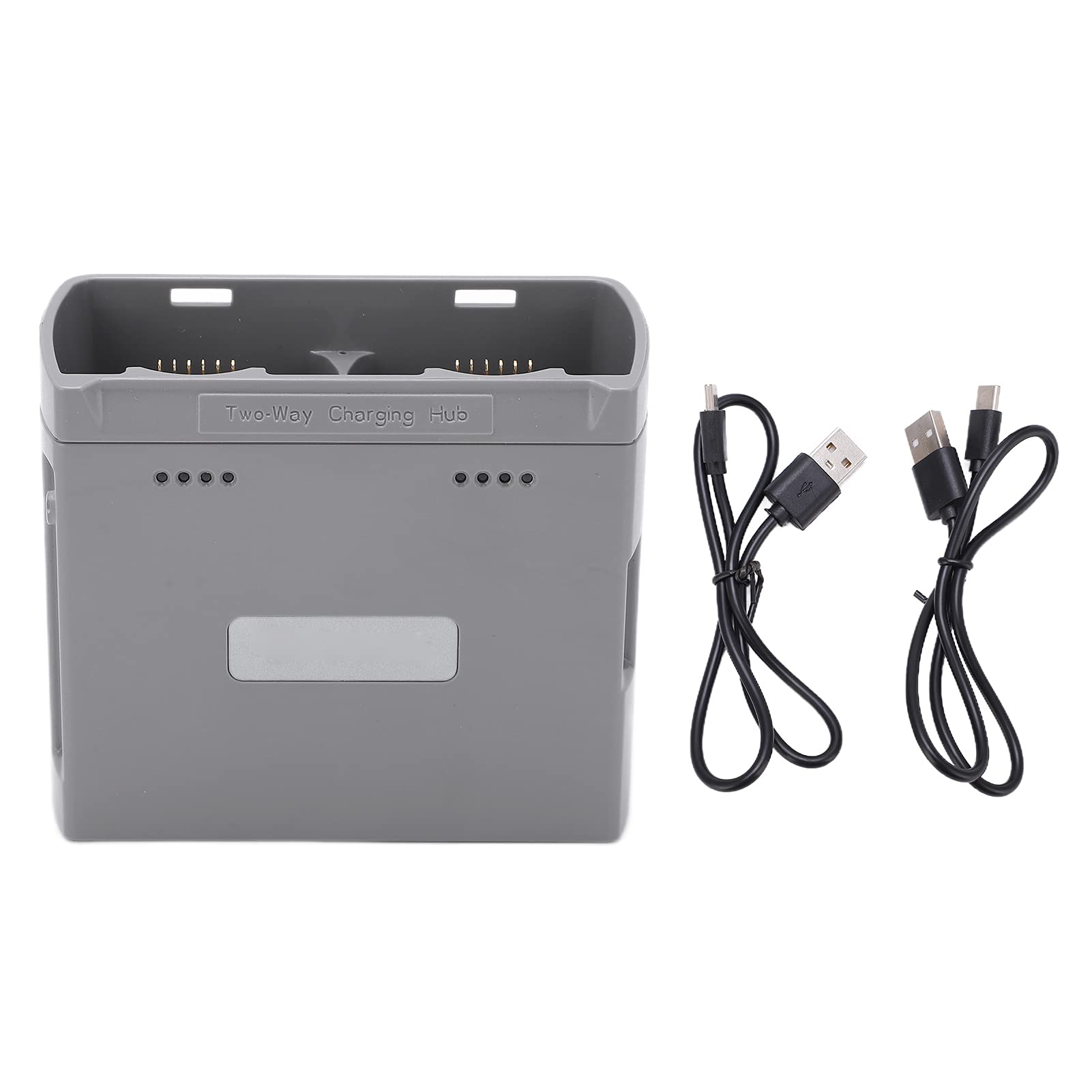**DJI Mini 2 & Mini SE Smart Drone Battery Charger - Portable Dual-Battery Fast Charging Hub (Grey) - Perfect for Travel, Aerial Photography & Outdoor Adventures**