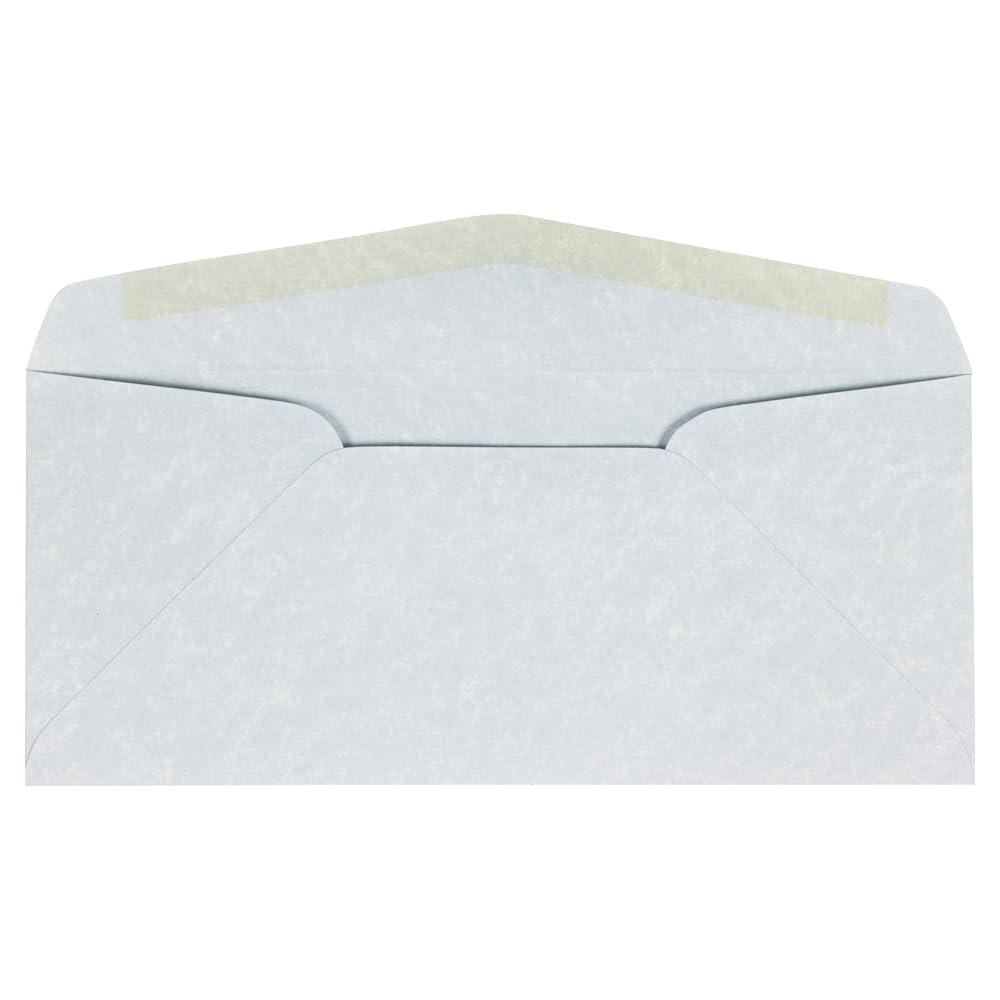 JAM PAPER #10 Business Parchment Envelopes - 4 1/8 x 9 1/2 Inches - Blue Recycled Eco-Friendly - Bulk Pack of 1000 Envelopes per Carton - Perfect for Mailing, Office Documents & Wedding Invitations
