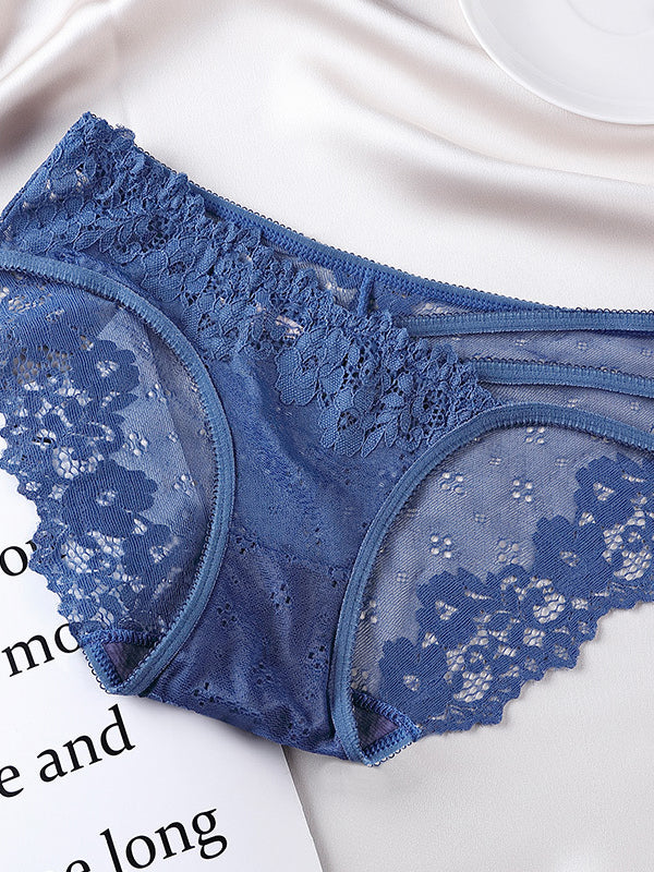 ZASUWA Women's Sexy Lace Thong Panties - Irregular Hollow Out Design for Sensual Comfort | Perfect for Valentine's Day, Honeymoon & Romantic Nights