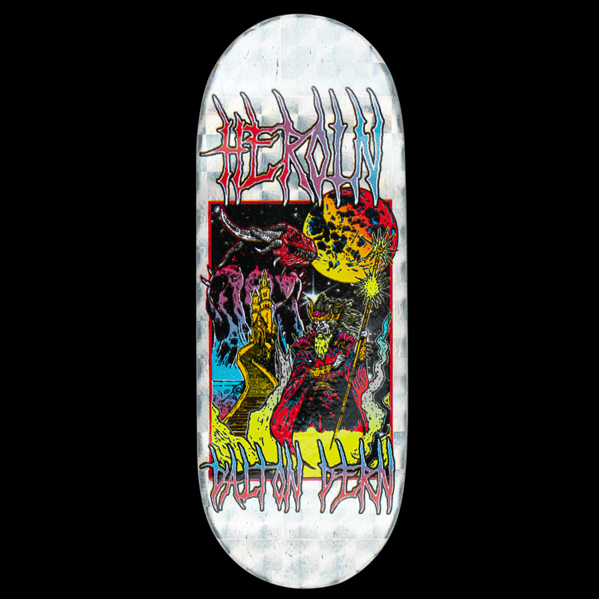 Maple Labs Fingerboard Deck - Dalton Dern Video City II Hellscape Skateboard for Tricks | Perfect for Street Skating and Fingerboard Enthusiasts