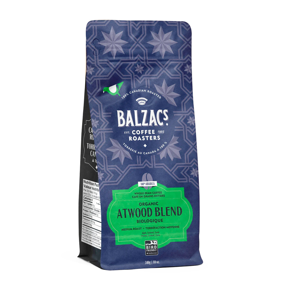 Balzacs Coffee Roasters Atwood Blend Whole Bean Coffee - 12 oz Bag | Premium Dark Roast for Espresso & Drip Brewing | Perfect for Home, Office & Gifts