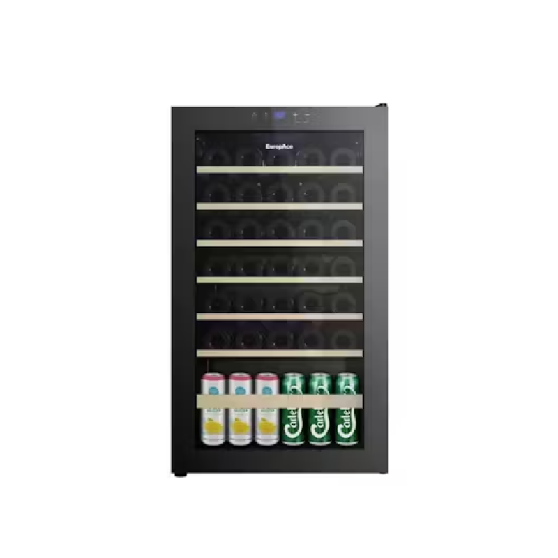 Europace EWC3362DGY 36 Bottle Dual Zone Wine Cooler Refrigerator - Perfect for Home Bars, Restaurants & Wine Cellars