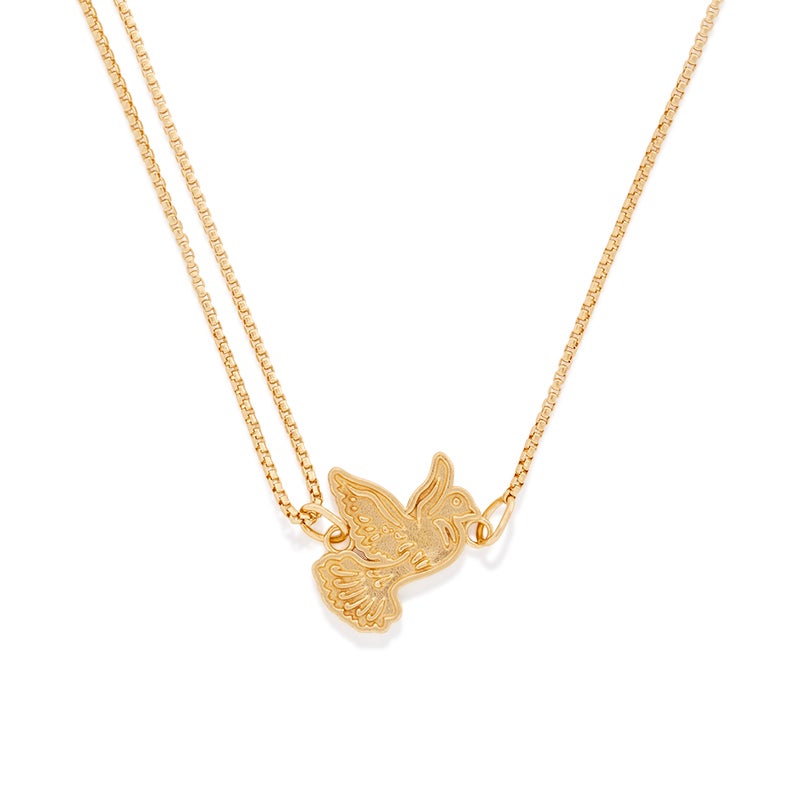 Dove Pull Chain Necklace - Sterling Silver Pendant with Adjustable Chain for Women | Perfect for Everyday Wear, Gift Giving & Special Occasions