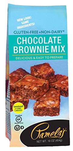 Pamela's Products Gluten Free Chocolate Brownie Mix - 16 Oz (Pack of 6) | Delicious & Easy to Make | Perfect for Baking, Parties & Gifts