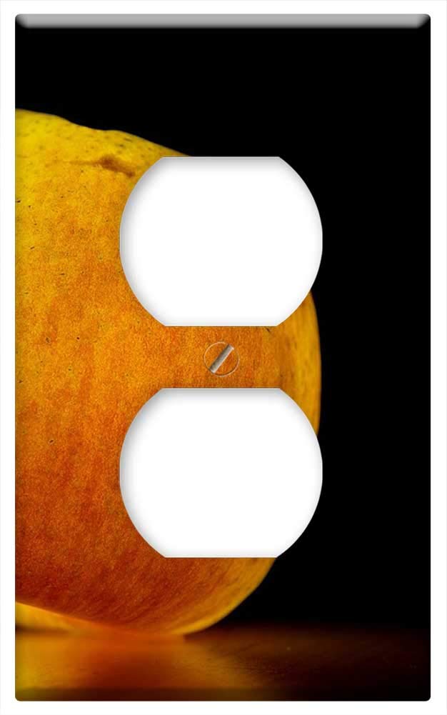 Decorative Switch Plate Outlet Cover - Apple Adams Enlightenment Fruit Healthy Ripe Design for Home Decor | Perfect for Living Room, Bedroom, Kitchen & Office Wall Protection