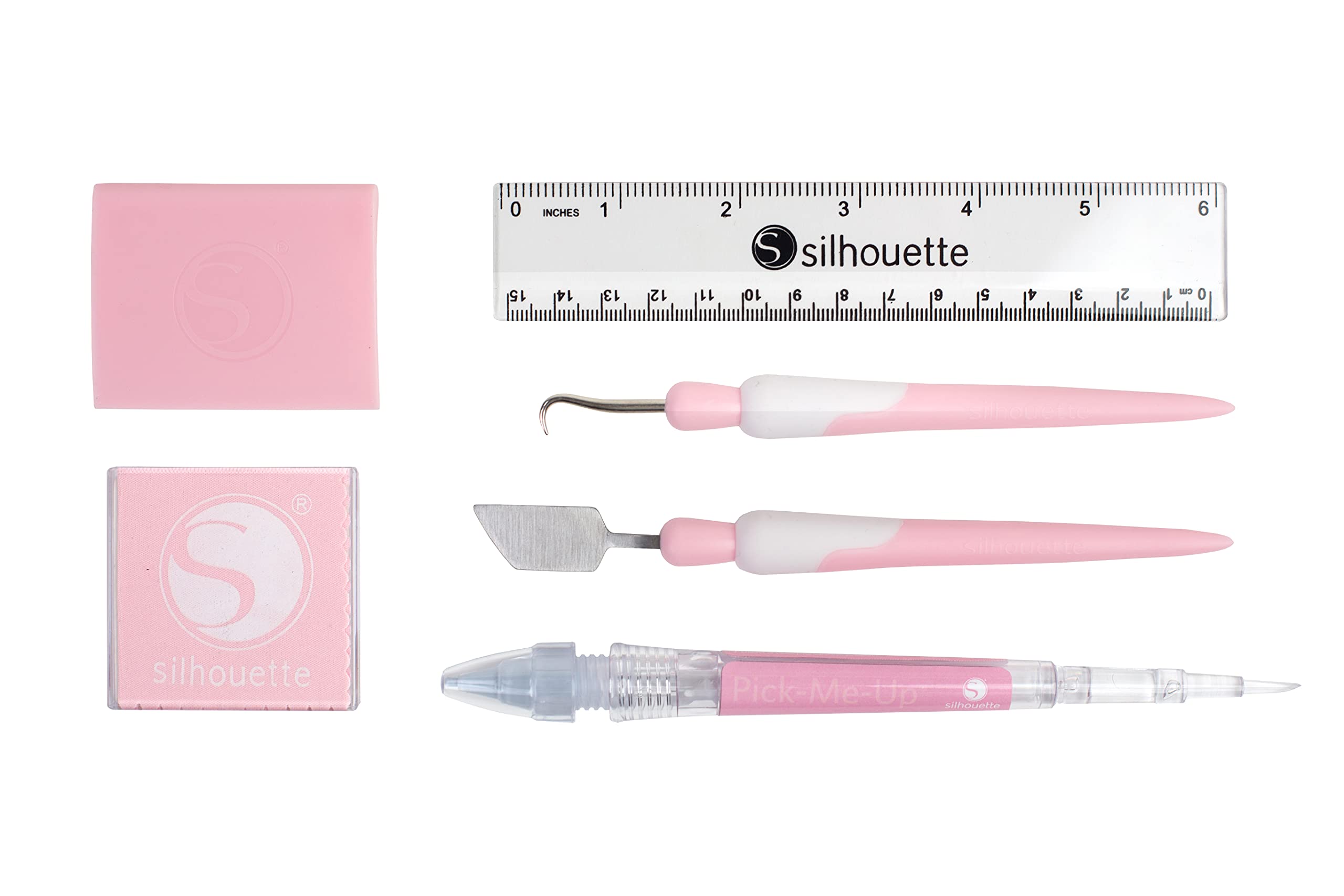 Silhouette America 6-Piece Craft Tool Kit in Pink - Perfect for Vinyl Cutting, Scrapbooking & DIY Projects