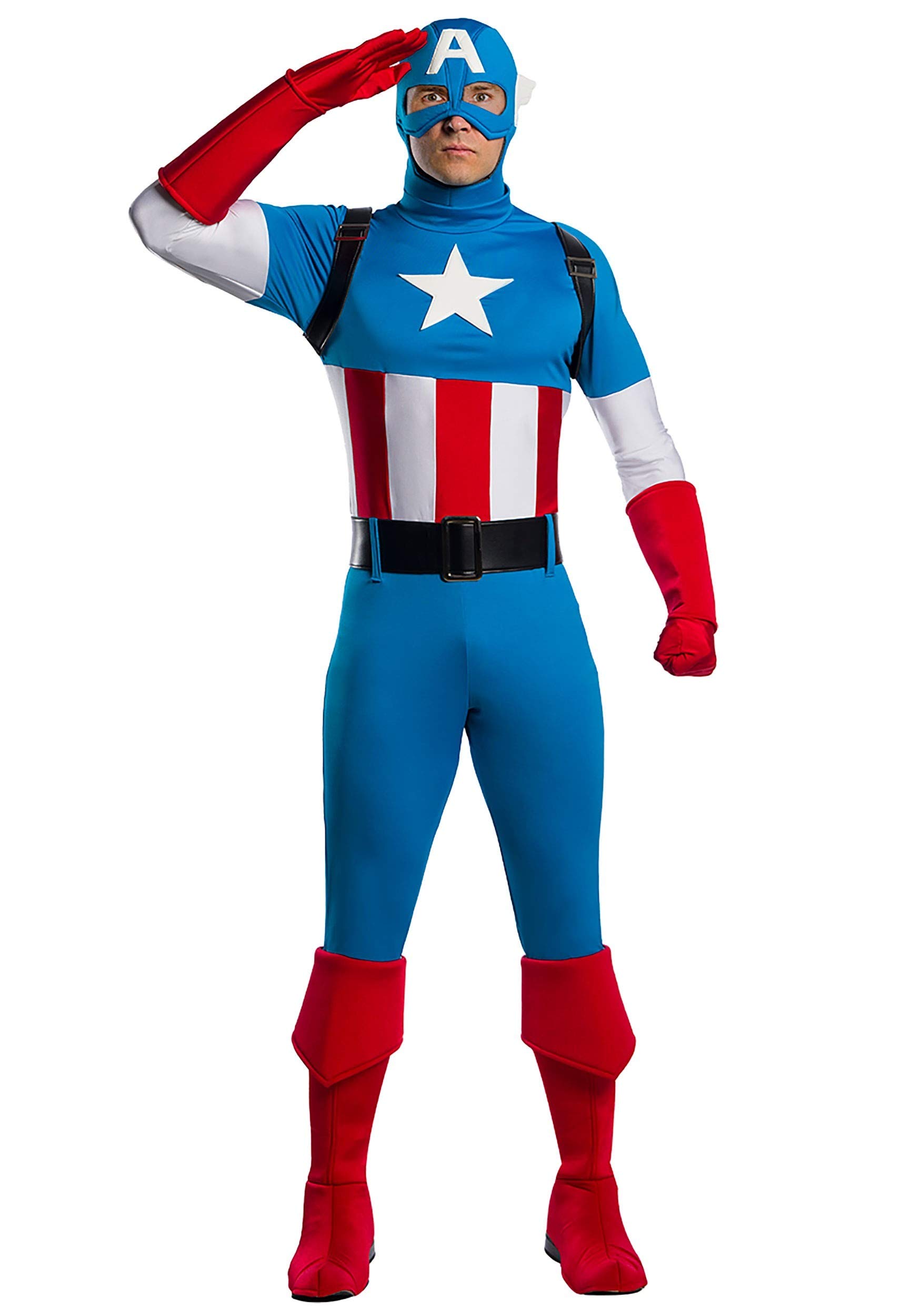Marvel Captain America Premium Costume for Adults - Official Licensed Superhero Outfit for Cosplay, Halloween & Comic Con
