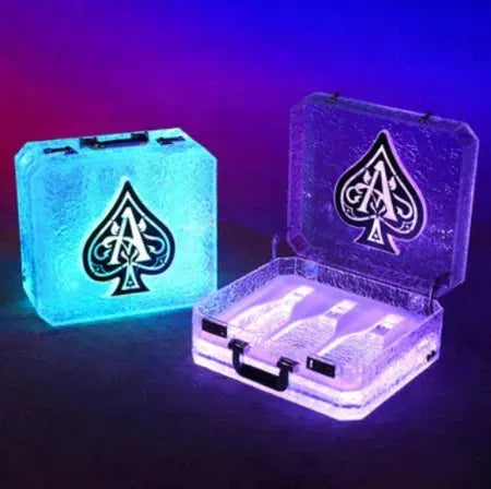 Ace of Spade LED Champagne Display Case - Rechargeable Light Up Bottle Presenter for Nightclub, Party & Lounge - Perfect for VIP Tables, Celebrations & Special Events