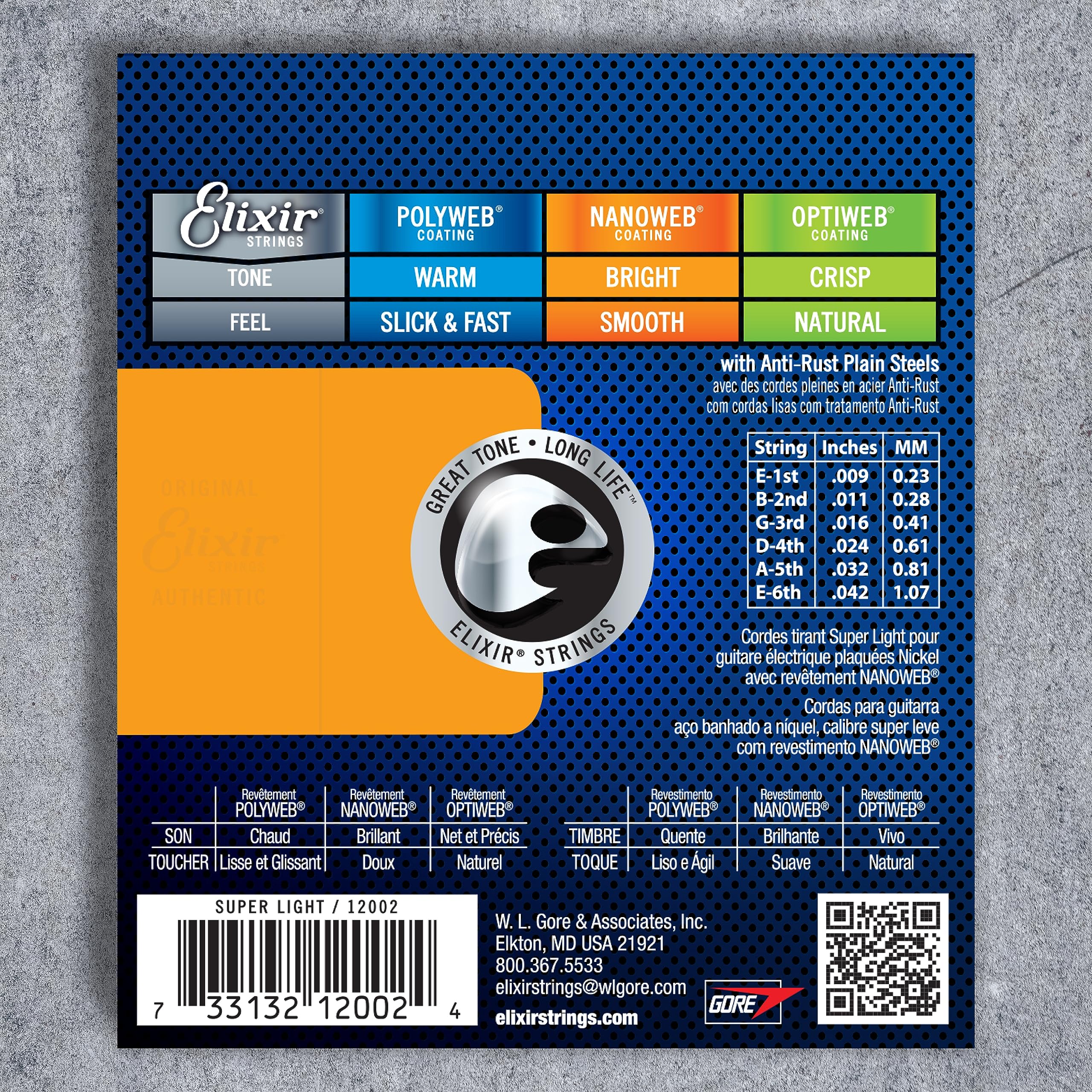 Elixir Electric Guitar Strings 9-42 Super Light 6-String Set - Nickel Plated Steel with NANOWEB Coating for Long-Lasting Bright Tone & Comfortable Feel - Perfect for Rock, Blues & Studio Recording