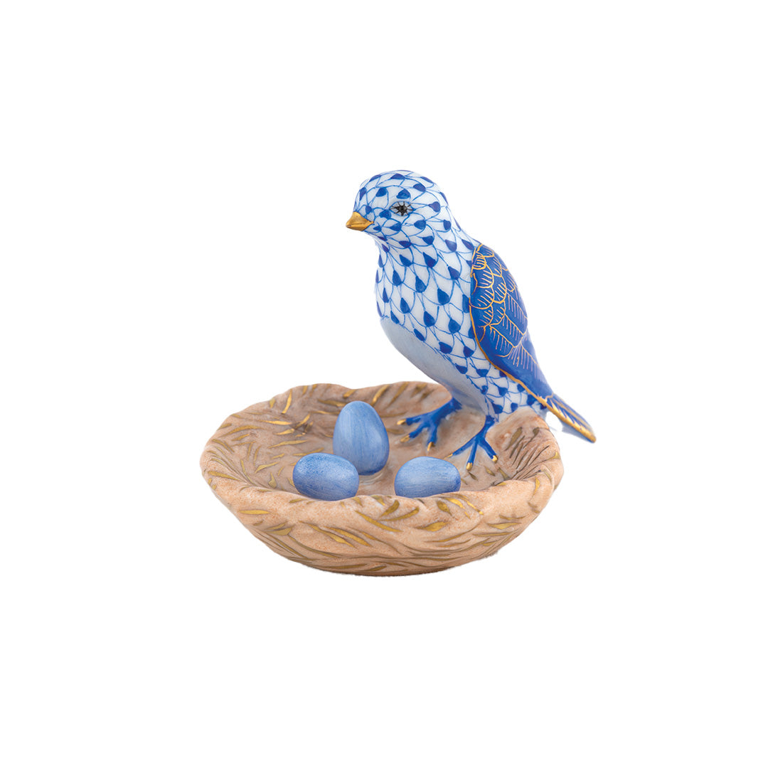 Sapphire Bird with Nest Pendant - Elegant Jewelry for Women, Perfect Gift for Mother's Day, Birthday & Anniversary