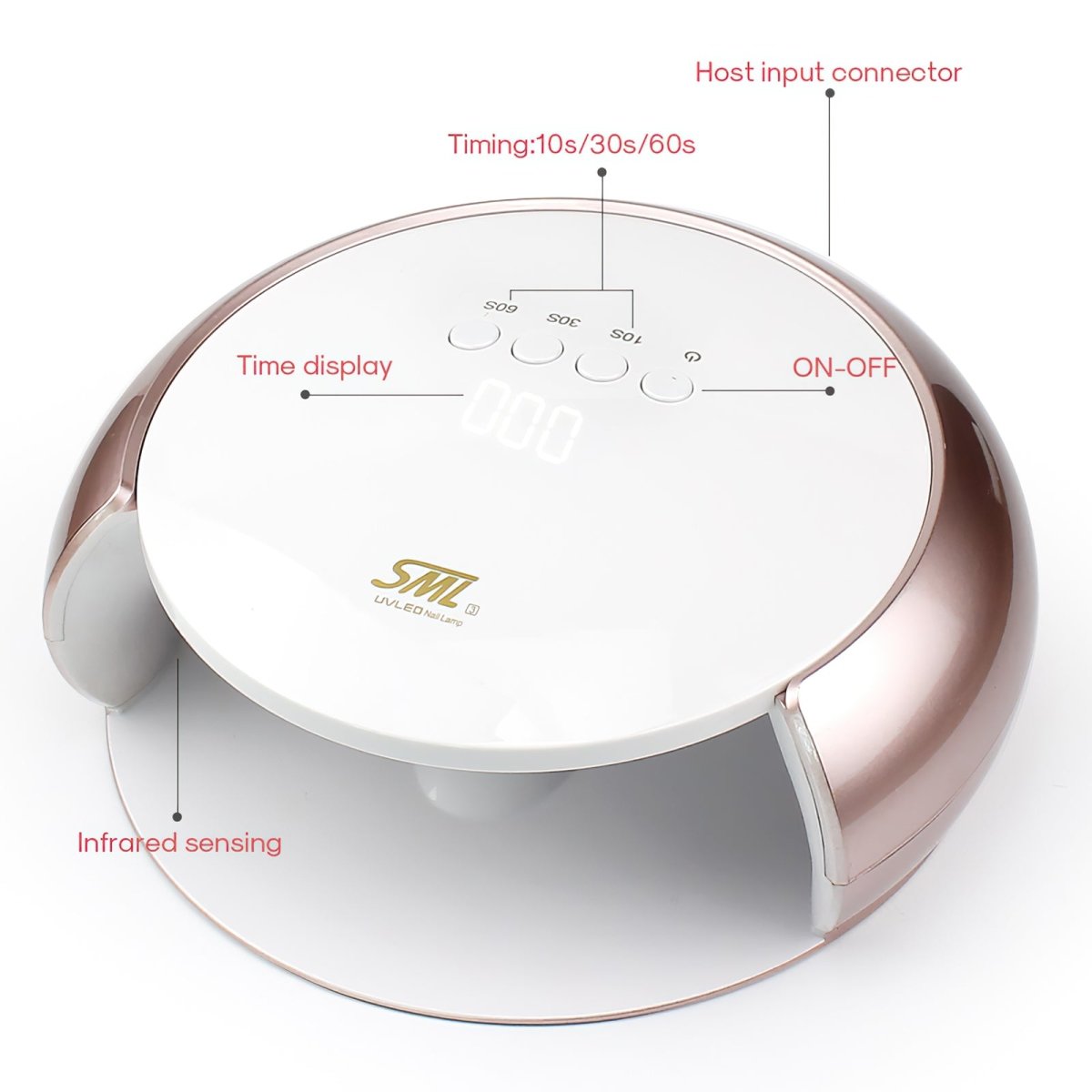 48W UV LED Nail Dryer Lamp for Gel Polish - Fast Curing Professional Nail Art Tool for Salon & Home Manicure