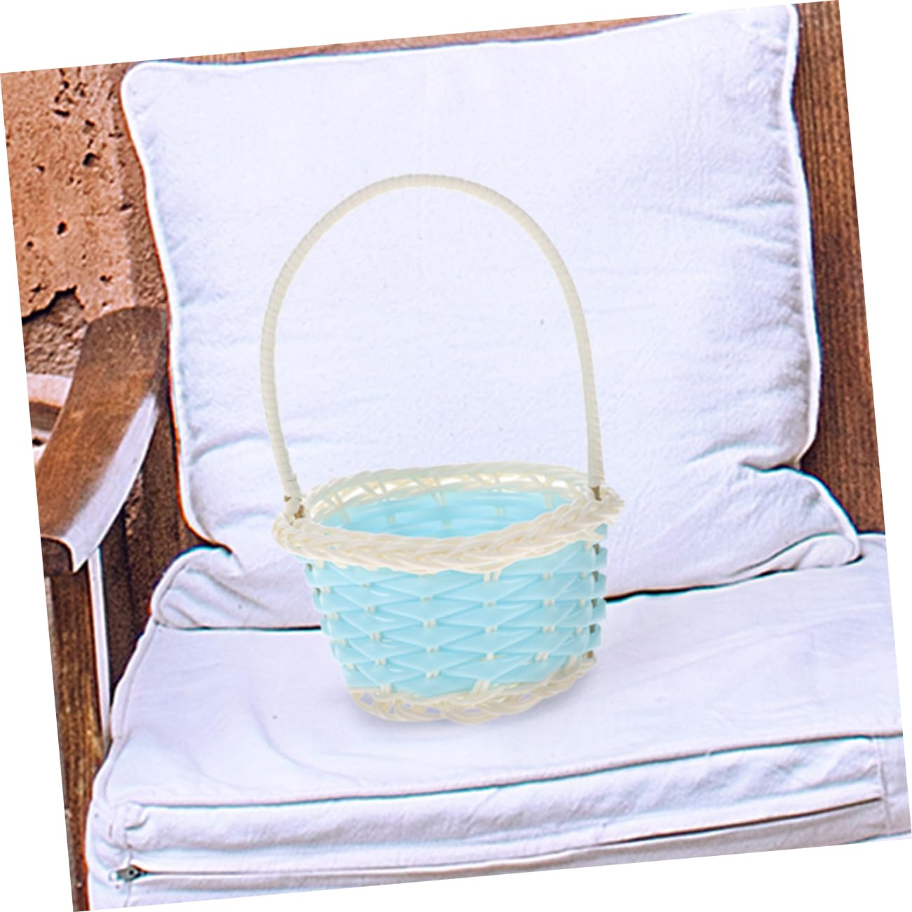 CATIEBYE 6-Piece Small Plastic PP Shopping Baskets - Mini Storage Baskets for Wedding Decor, Home Organization & Gift Packaging