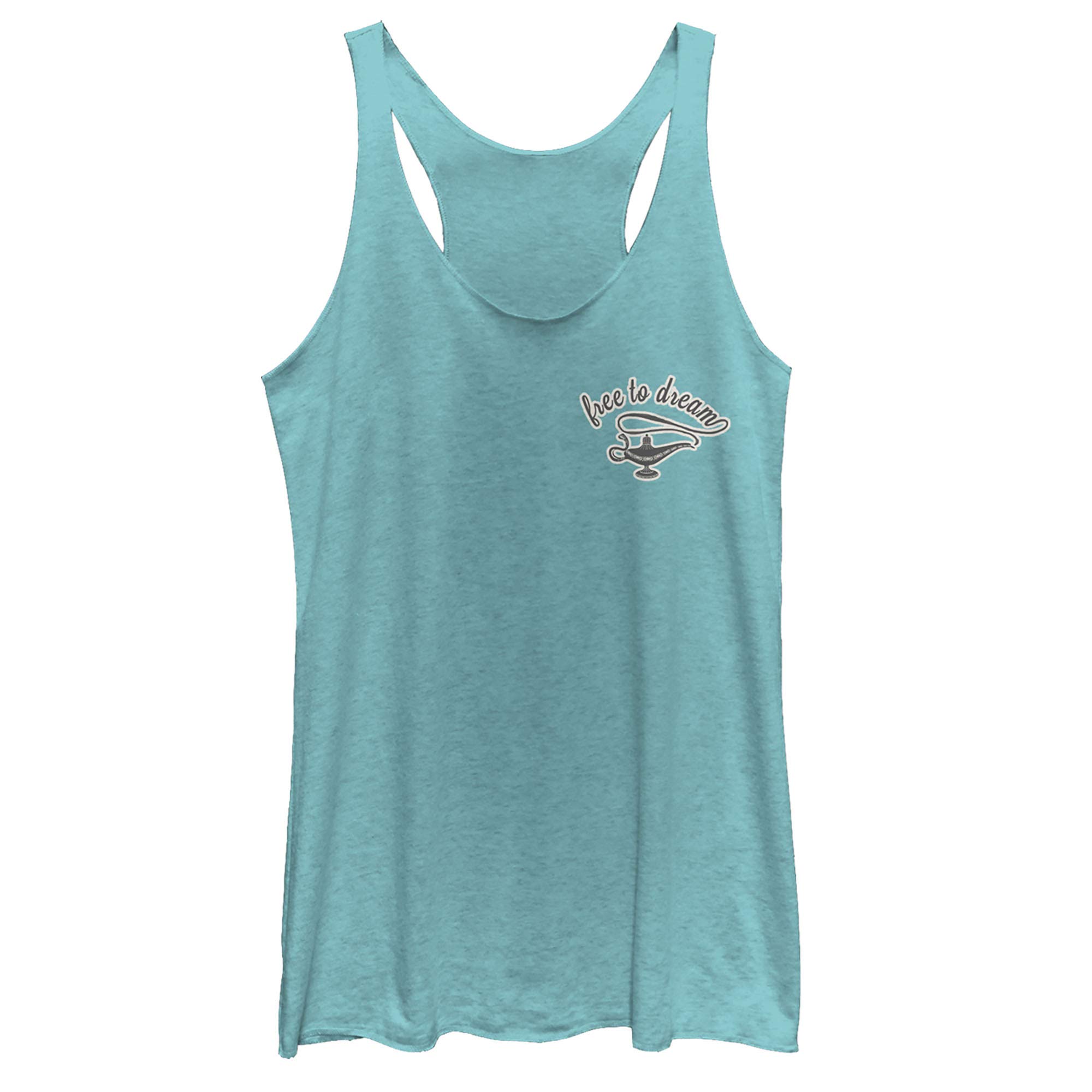 Disney Aladdin Live Action Free to Dream Women's Racerback Tank Top - Casual Summer Wear, Gym Workout, & Disney Fan Merchandise