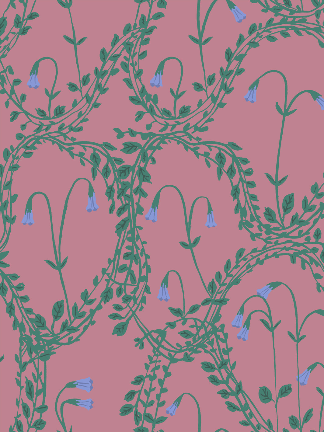 Linnea Wallpaper by Sarah Jessica Parker | Mulberry Floral Design | Perfect for Living Room, Bedroom & Home Decor