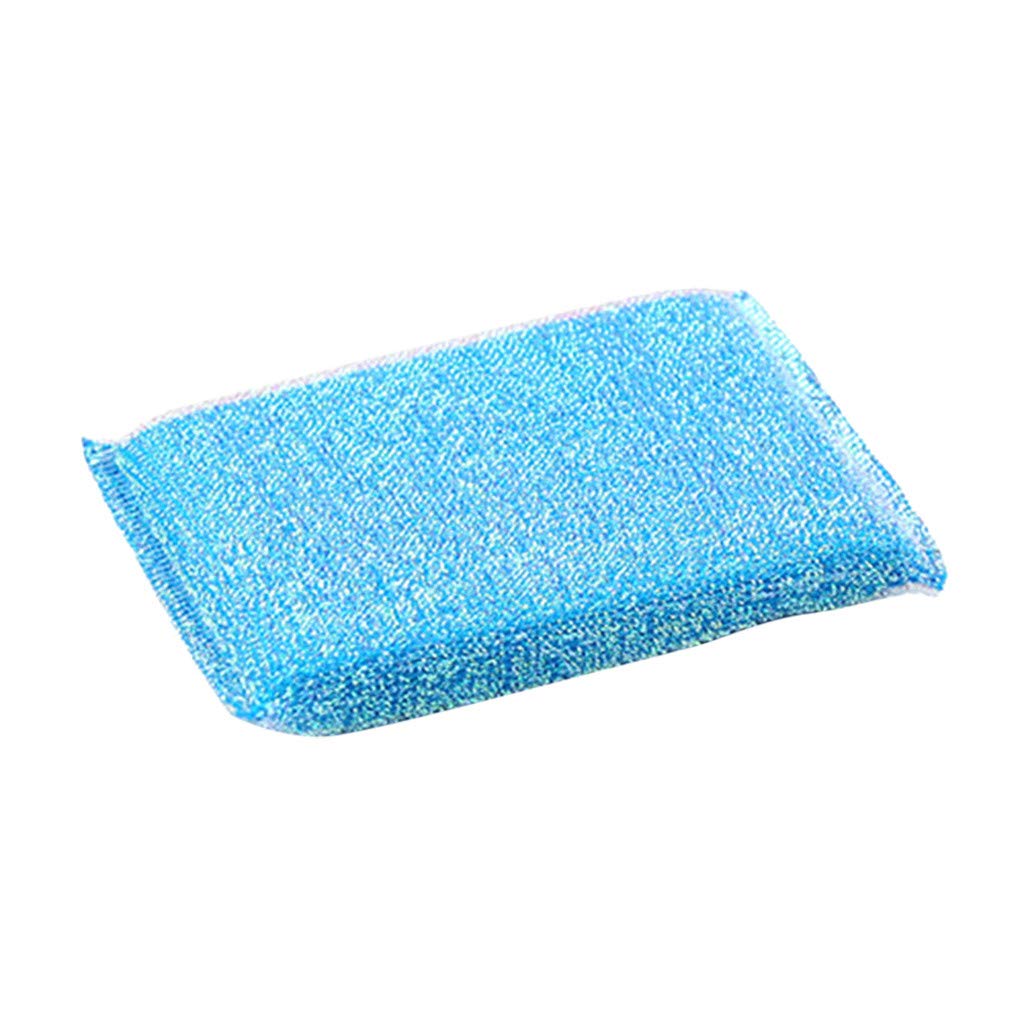 TEEGUI Universal Cleaning Sponges Set - 4 Pack Kitchen Sponges with Scrub Brush for Dishes, Countertops, Sinks - Perfect for Home, Restaurant & Bar Cleaning (Random Colors, One Size)