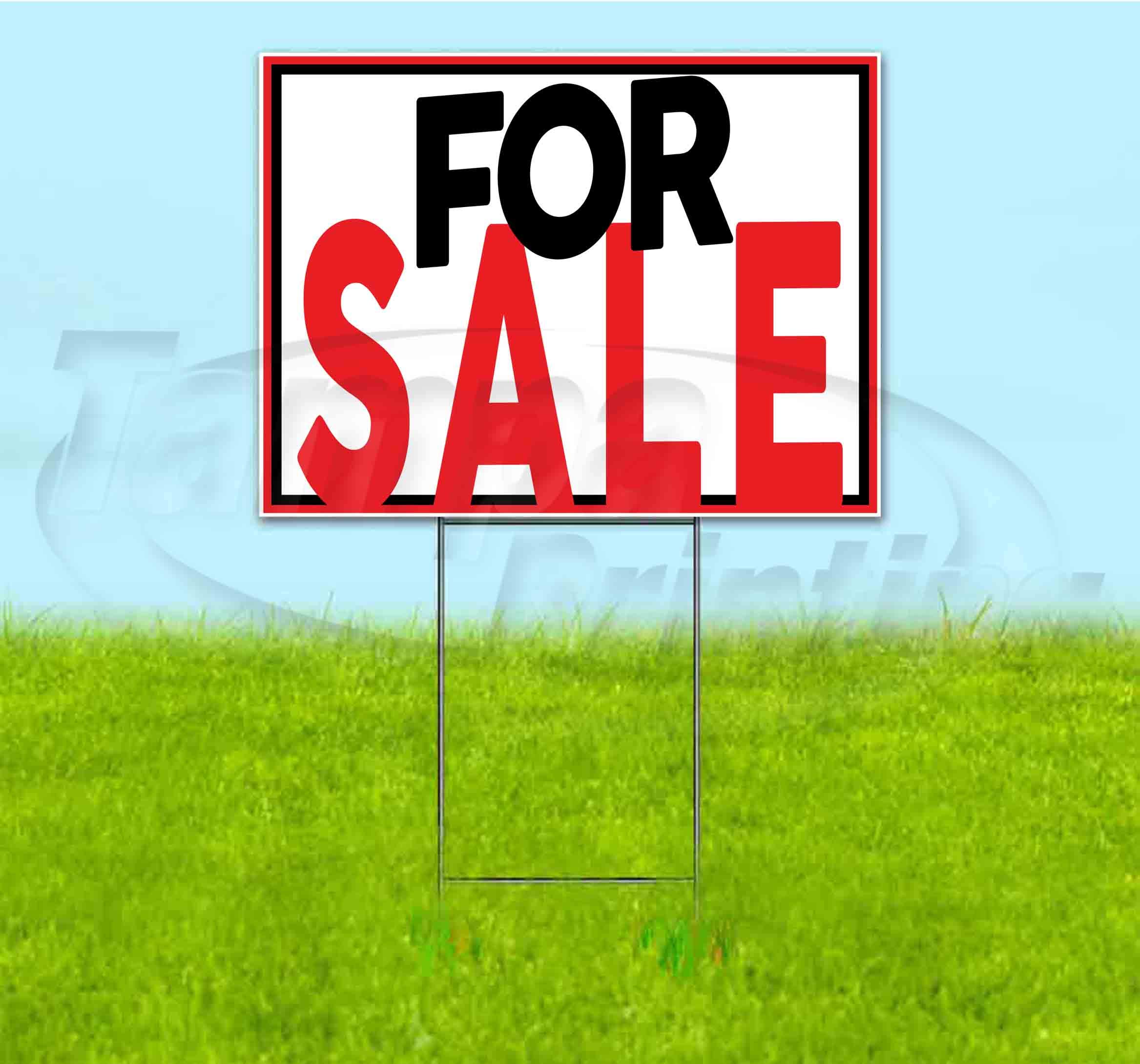 18x24 Inch Yard Signs for Sale - Durable Outdoor Advertising with Metal Step Stakes | Bulk Discounts & Multi-Packs Available | Perfect for Real Estate, Political Campaigns & Business Promotion