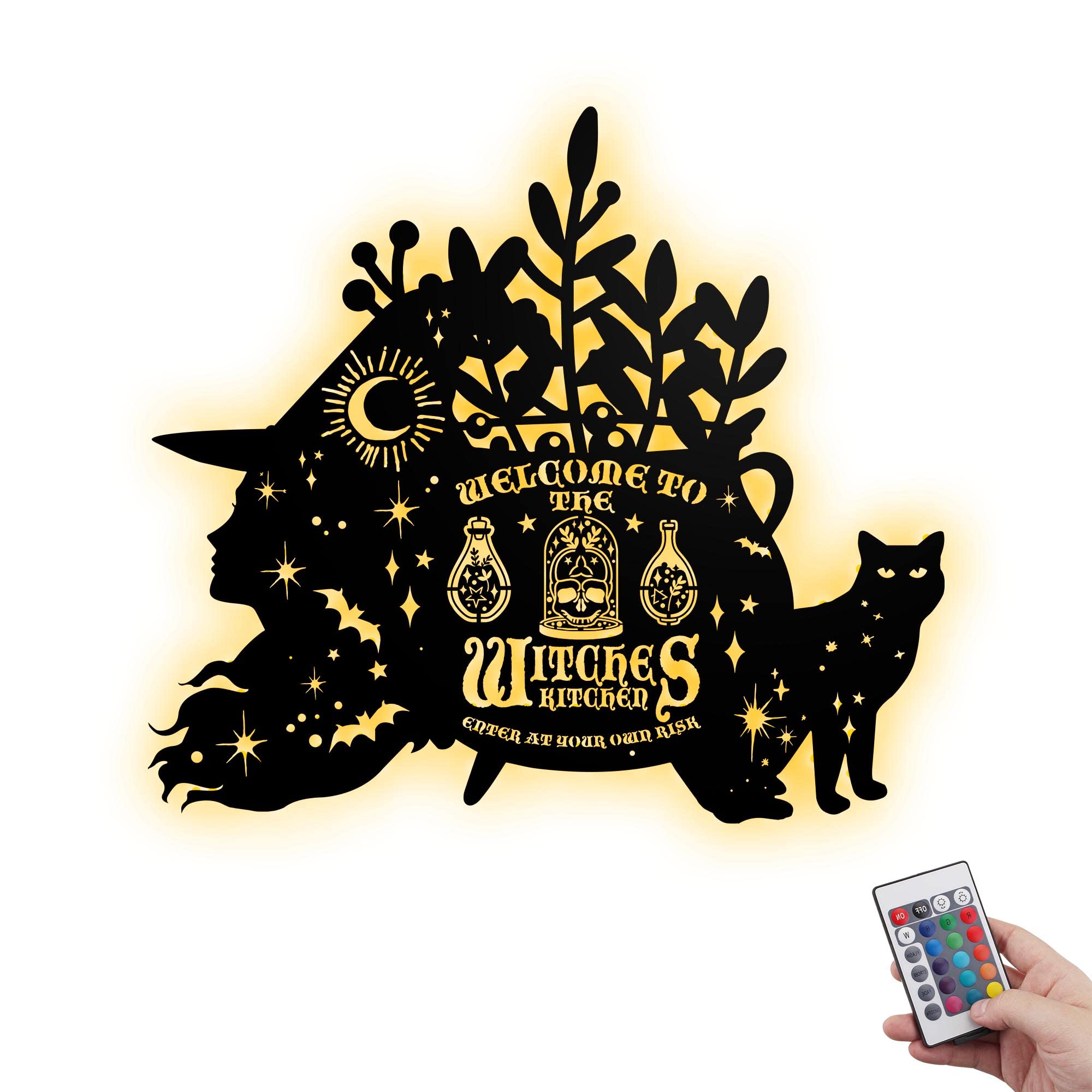 V VIBEPY Custom Witches Kitchen Metal Sign - 8