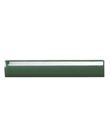 Kakel Bristol Kantlist 2.5 x 15 cm Dark Green Crackle Glaze Ceramic Tile - Perfect for Kitchen Backsplash & Bathroom Wall Decor