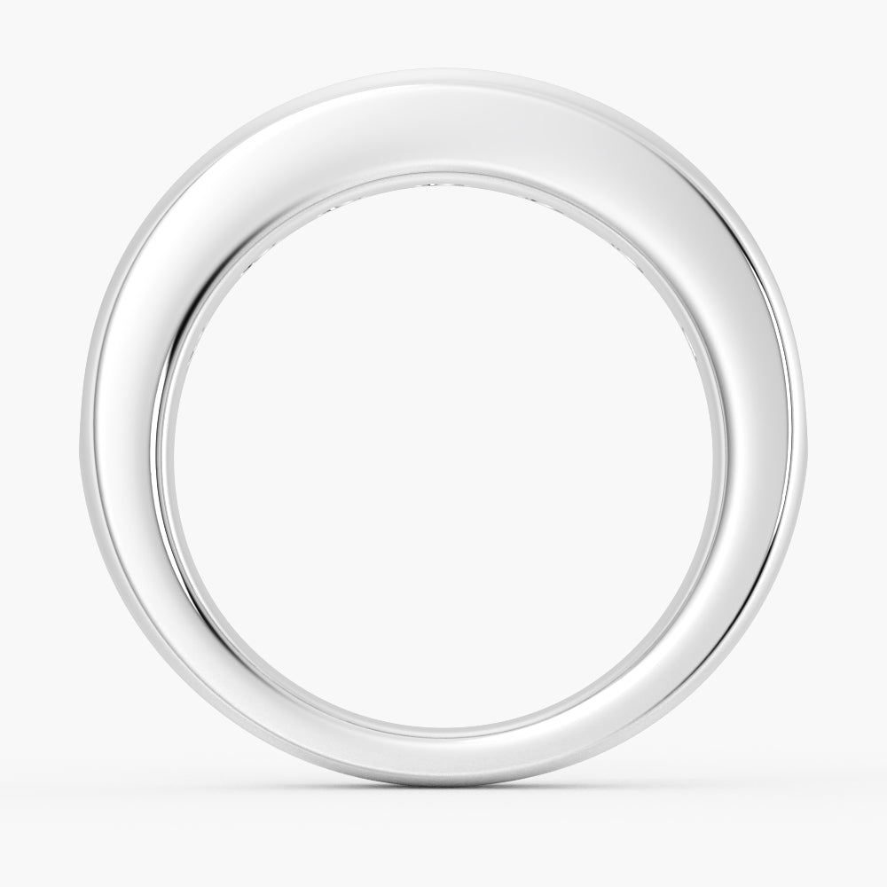 8mm Channel Set Moissanite Men's Wedding Band - Durable & Hypoallergenic Tungsten Ring for Grooms, Engagement & Anniversary Gifts - Perfect for Everyday Wear & Special Occasions