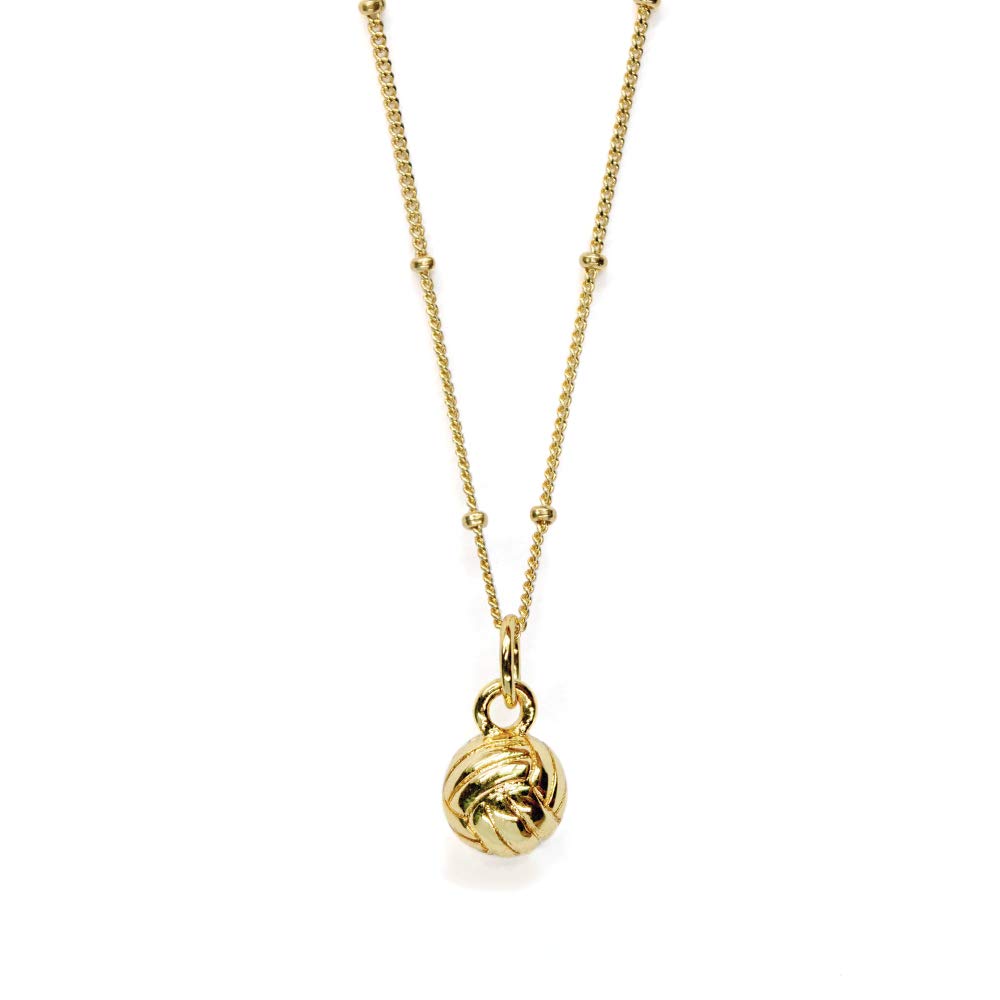 Chelsea Charles Women's Sports Charm Necklace - Elegant Sterling Silver Basketball & Soccer Pendant Jewelry for Athletes, Coaches & Fans - Perfect for Game Days, Workouts & Everyday Wear