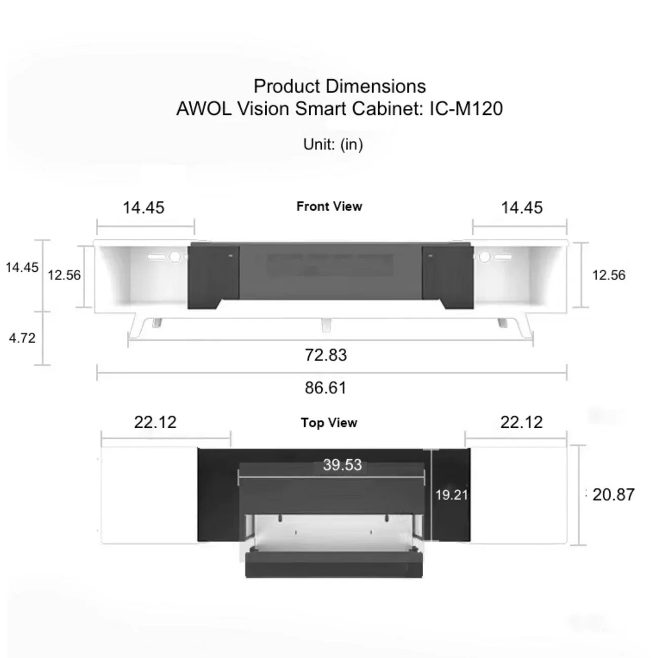 AWOL Vision SMART CABINET - Premium Home Theater Storage Solution for Projectors & Media Devices | Perfect for Living Room & Home Cinema Setup