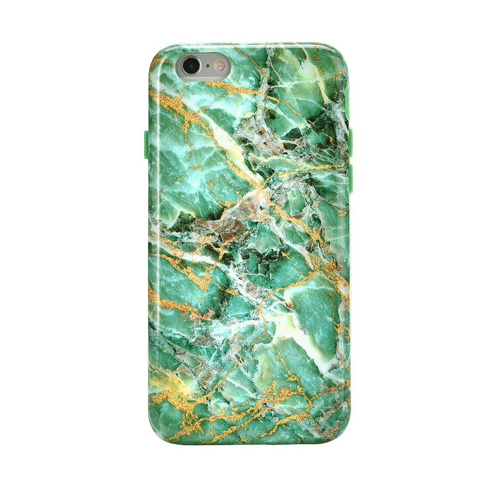 Premium Green Emerald Marble iPhone Case - Durable Protective Cover for iPhone [Model] - Stylish & Trendy Design for Everyday Use, Work & Travel