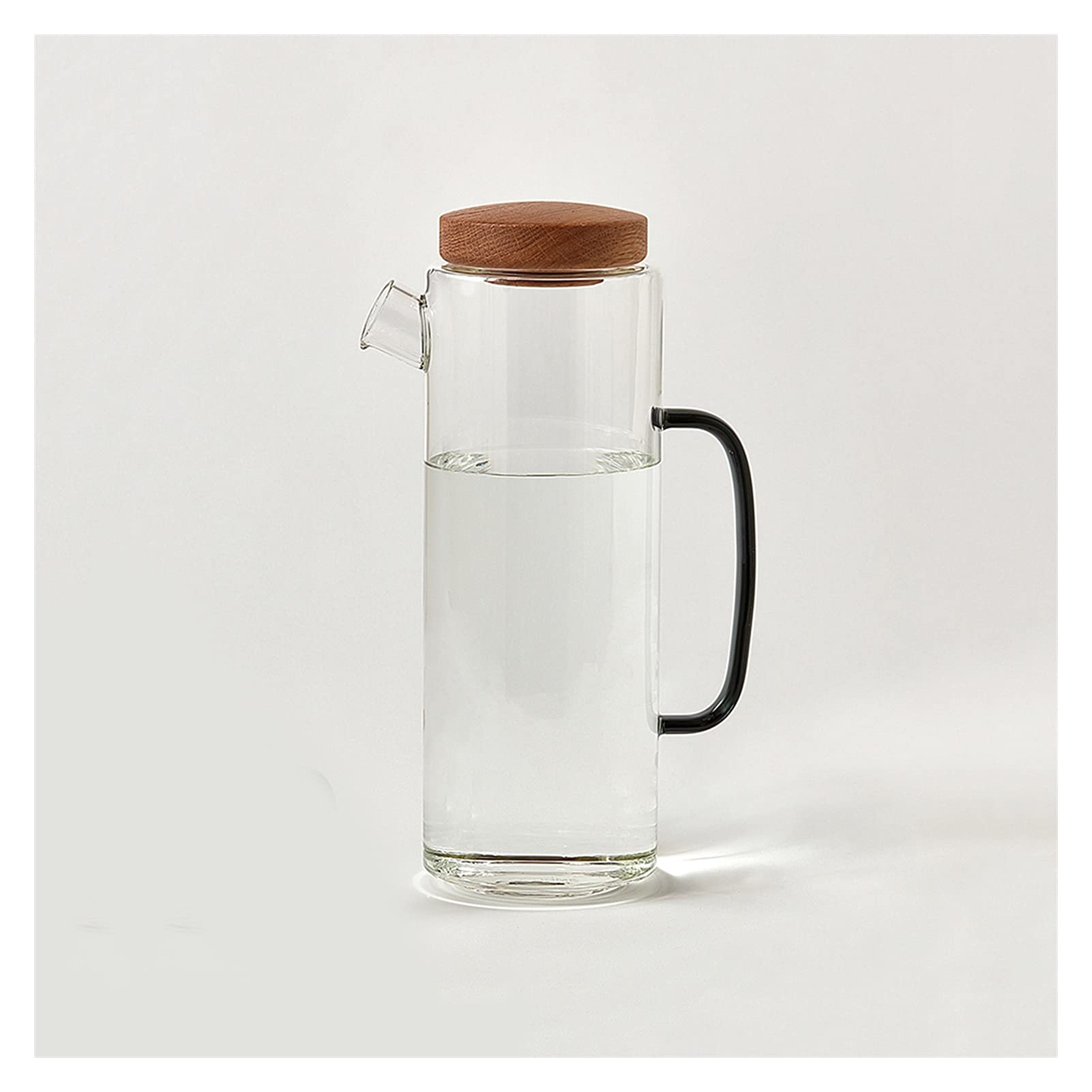 Premium Glass Water Carafe Pitcher with Anti-Scalding Handle & Lid - 1.5L BPA-Free Cold Beverage Dispenser for Lemonade, Iced Tea, Juice, Milk - Perfect for Home, Office, Parties & Outdoor Gatherings