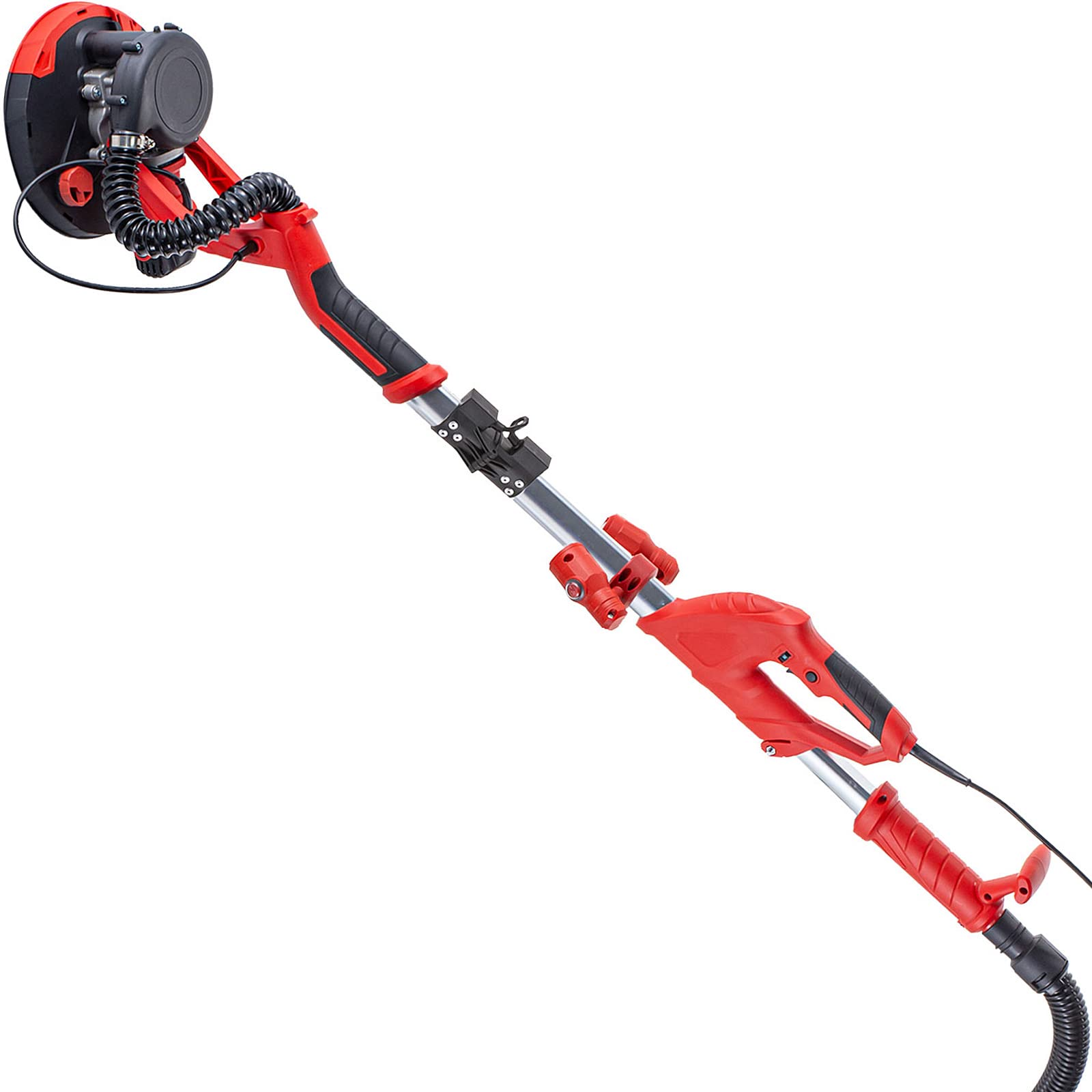 Mophorn 850W Electric Drywall Sander with Telescopic Handle, Variable Speed 800-1750RPM, LED Light & Vacuum Bag - 6 Sand Pads Included for Smooth Wall Finishing | Perfect for Home Renovation, Drywall Repair, and Professional Construction Projects