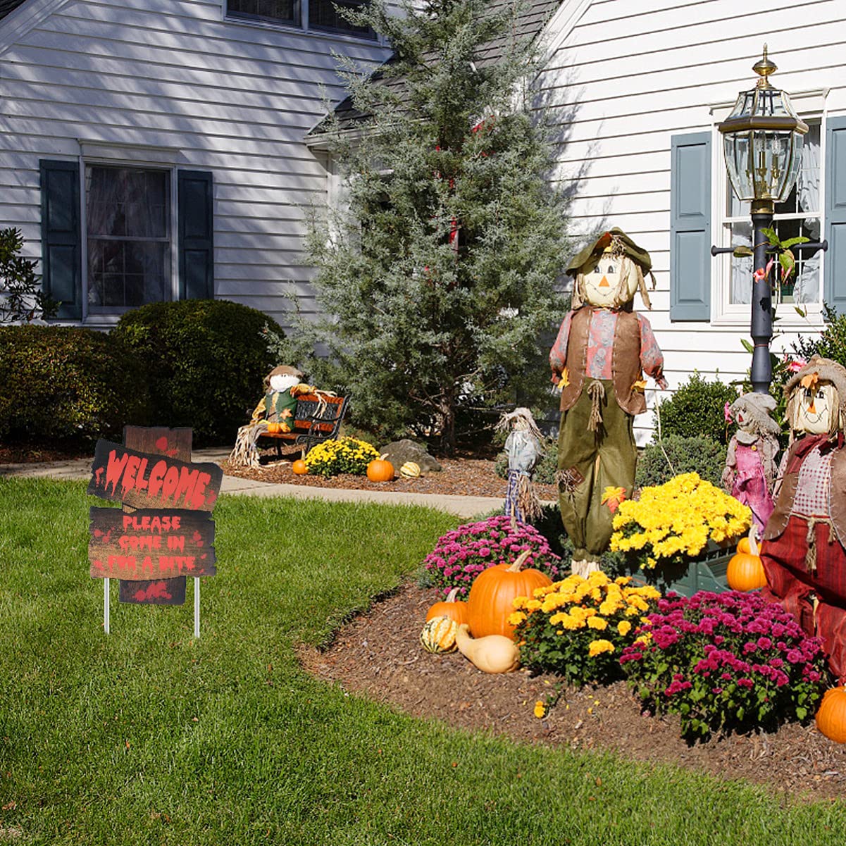 NUOBESTY 6pcs Halloween Lawn Decorations - Spooky Yard Signs, Plaque Boards & Creative Stakes for Outdoor Halloween Party Decor | Perfect for Front Yard, Garden & Halloween Festivities