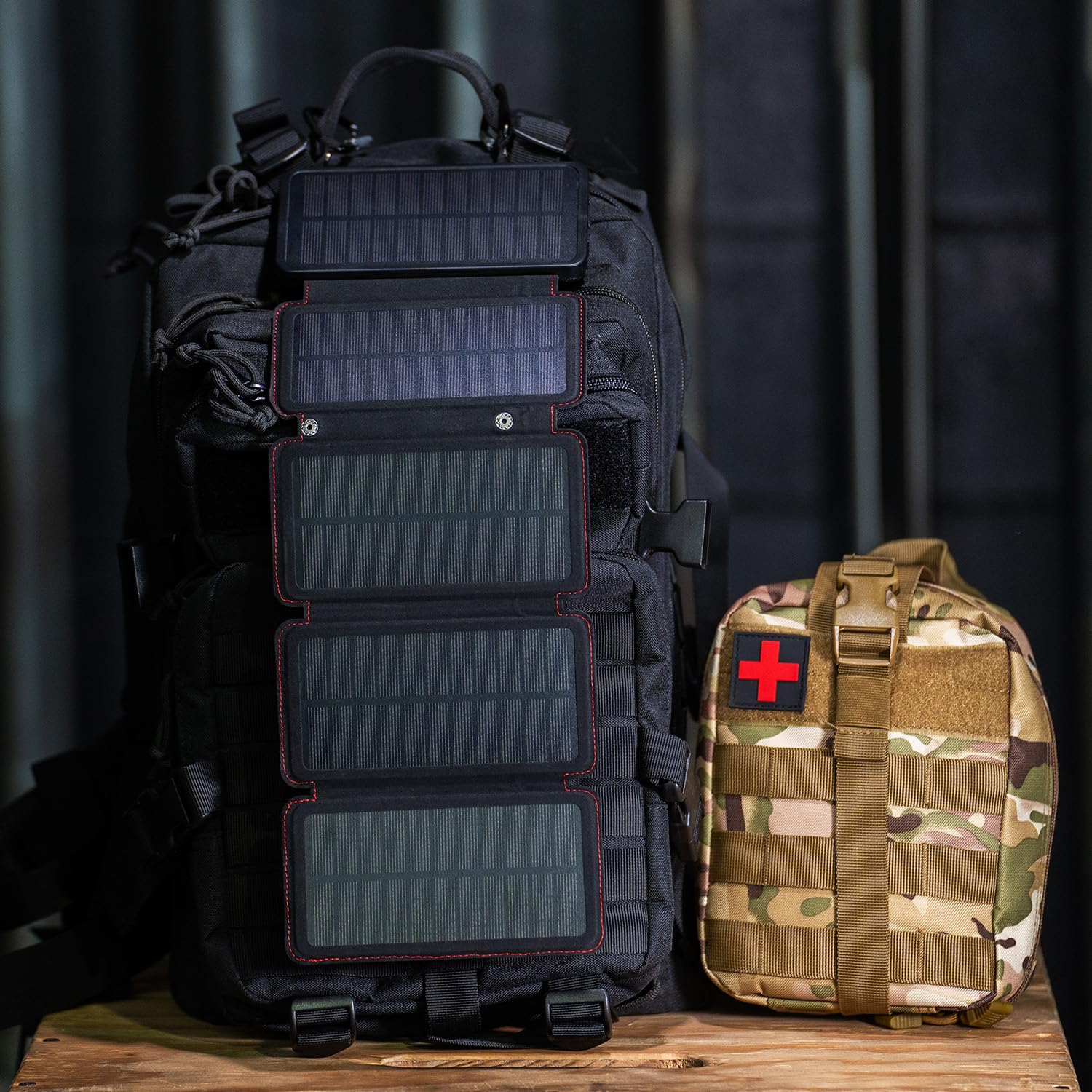 SunCharge Supernova 6000mAh Solar Power Bank with Dual USB & Wireless Charging, 5.5W Solar Panel, LED Flashlight, Shockproof & Waterproof Design - Perfect for Camping, Hiking, Emergencies, Travel & Outdoor Adventures