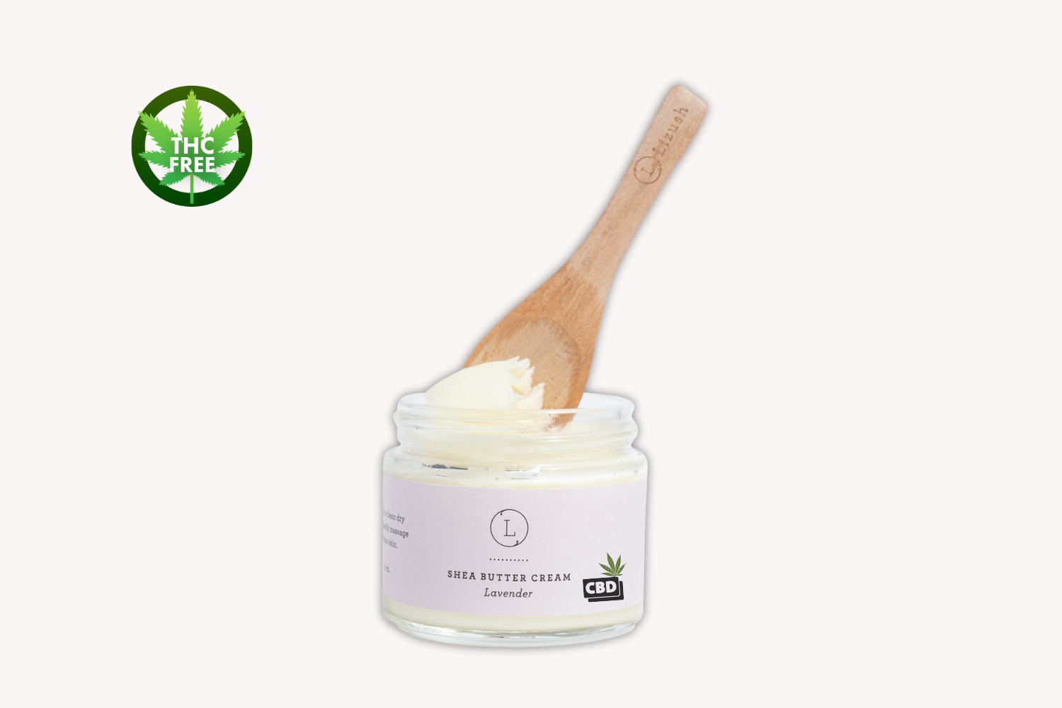 Organic CBD Lavender Shea Butter Body Cream - THC Free, Moisturizing & Relaxing Skin Care - Perfect for Dry Skin Relief, Massage & Aromatherapy