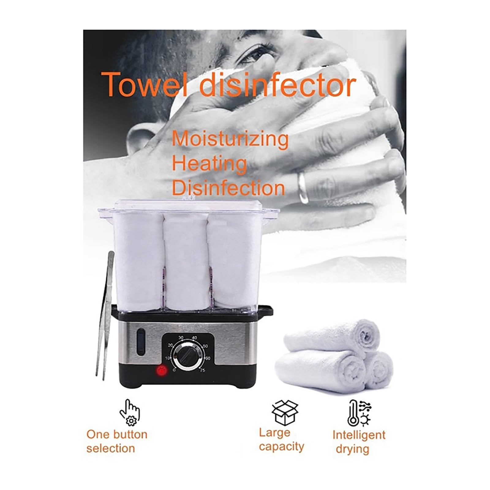 Professional Towel Warmer Cabinet for Barber Shops & Home Salons - Adjustable Temperature & Timer - Perfect for Facial Spa, Massage & Hot Towel Therapy