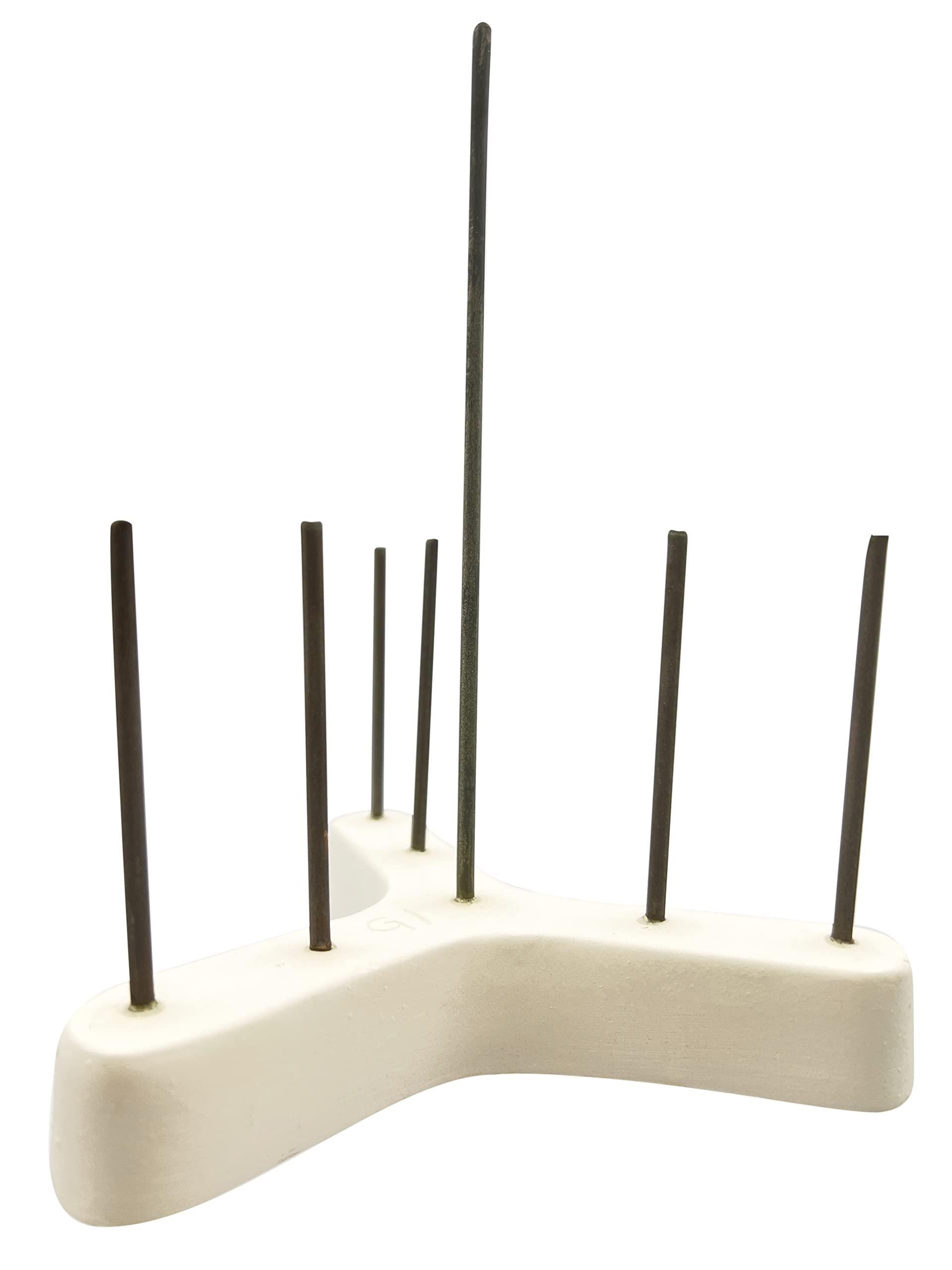 High-Temperature Ceramic Doll Stilts for Kiln Firing - Set of 7 Adjustable Rods with 4