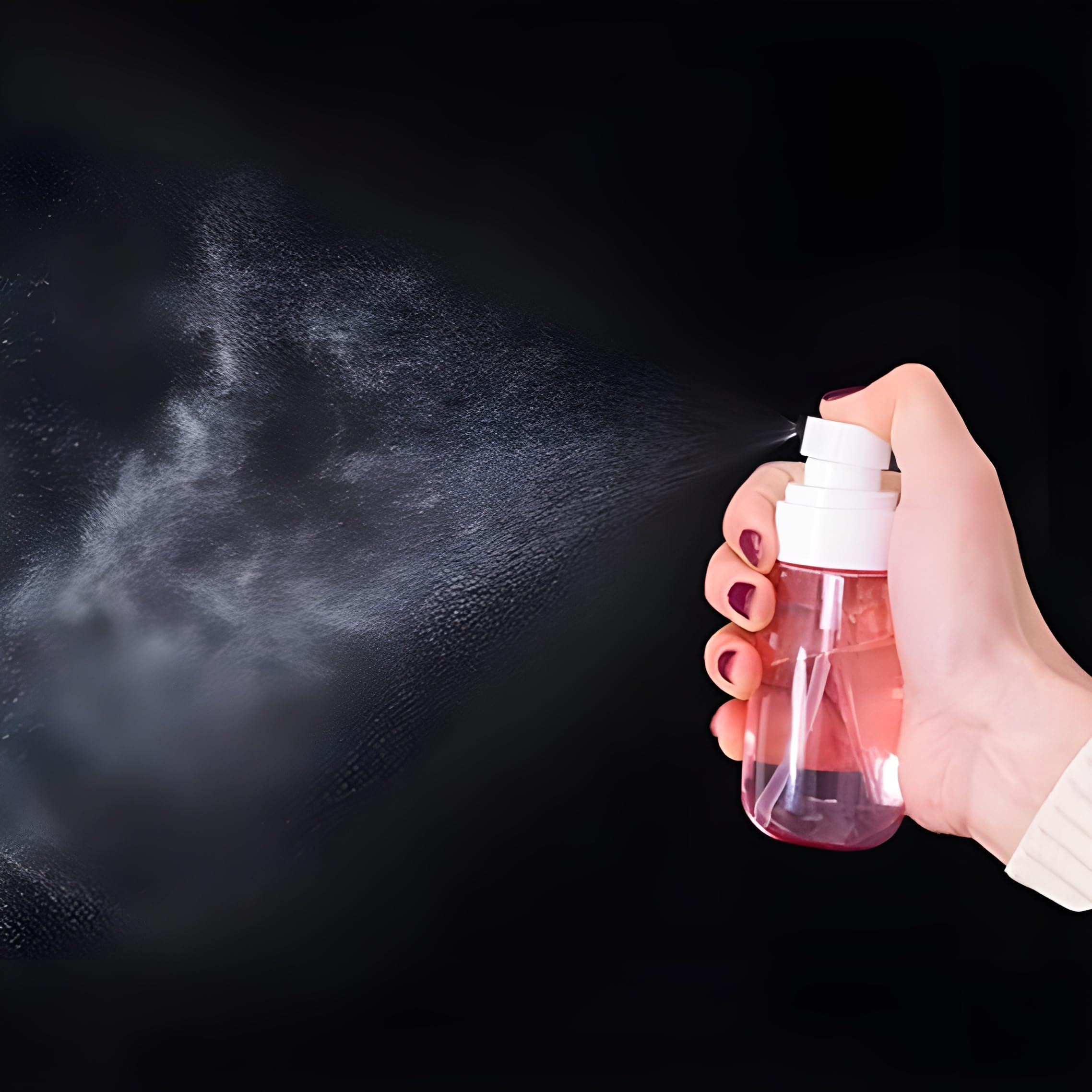 JIALTO 100ml Travel Spray Bottles Set of 2 - Leakproof Refillable Plastic Bottles for Toiletries, Toner, Perfume & Cosmetics | TSA Approved Fine Mist Sprayer for Travel, Gym, Home & Office Use
