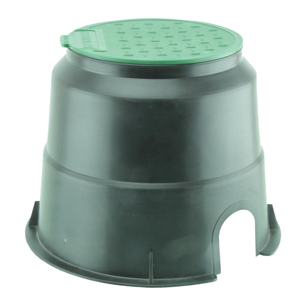 Toro 1012666 Residential Small Round Valve Box - 150mm Diameter x 160mm Deep for Lawn Irrigation & Underground Utility Protection | Durable Plastic Cover for Easy Access to Water Valves & Sprinkler Systems