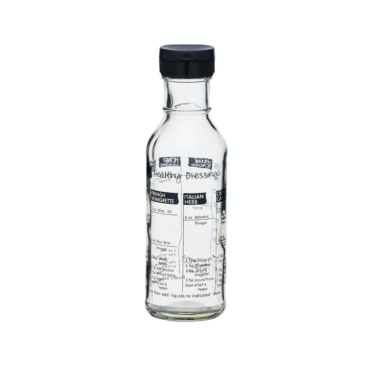 KitchenCraft Glass Salad Dressing Maker - Premium Oil & Vinegar Dispenser for Fresh Homemade Dressings - Perfect for Salads, Marinades & Kitchen Organization