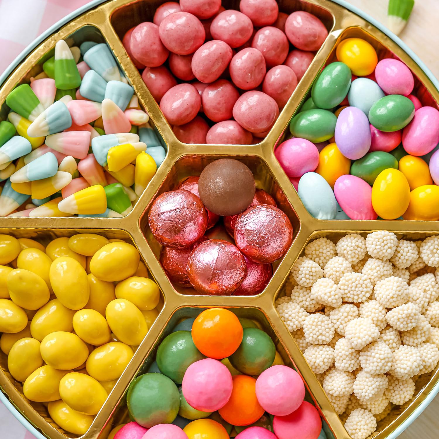 Easter Snack Gift Box - Assorted Candy Mix with Chocolate, Almonds & Gummies | Spring Holiday Gift Basket for Adults, Kids & Families | Perfect for Easter Celebrations, Office Treats & Care Packages | Bonnie and Pop Gourmet Food Collection