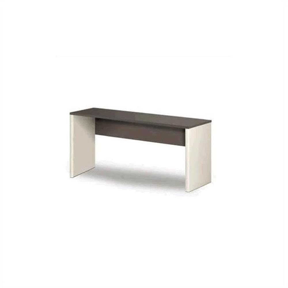 Atlin Designs Wood Office Credenza in Slate and Sandstone - Modern Executive Desk with Storage for Home & Office Workspace Organization