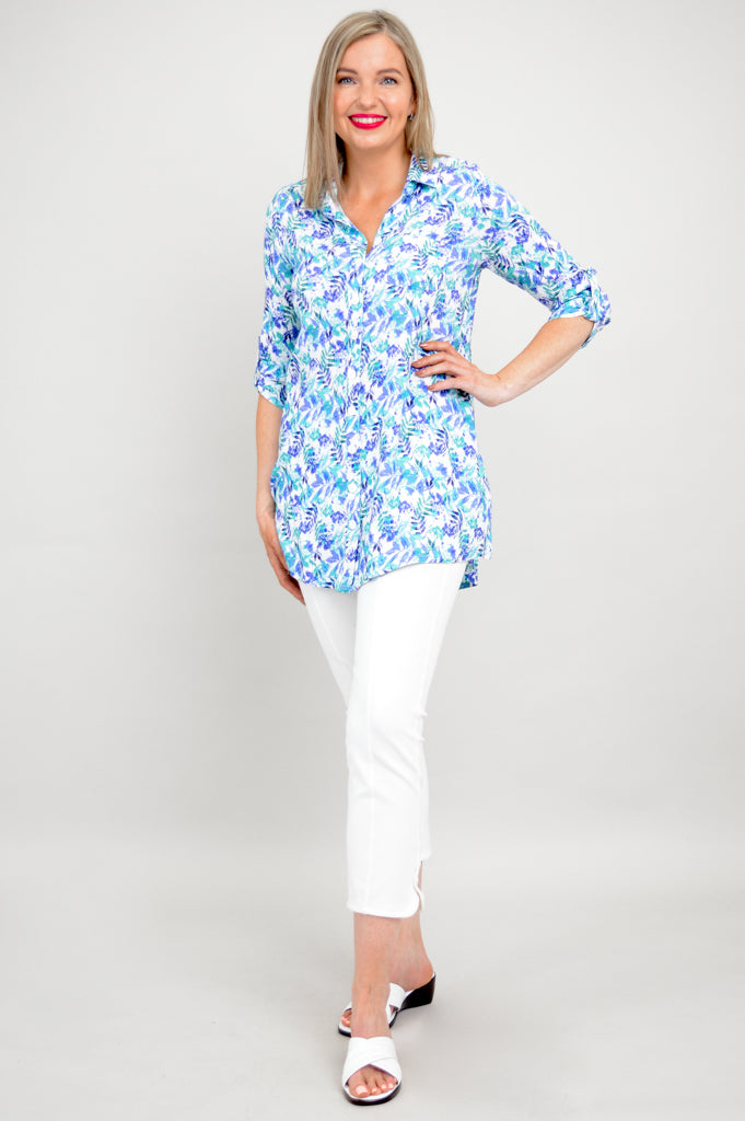 Celine Blouse Women's Linen Bamboo Shirt | Melbourne Style Summer Top | Perfect for Office Wear & Casual Outings