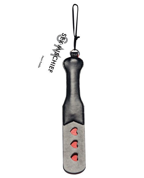 Sex & Mischief Heart Paddle - Spanking Paddle for Couples Play, BDSM, Sensual Massage & Adult Intimacy - Perfect for Valentine's Day, Anniversary Gifts & Bedroom Fun