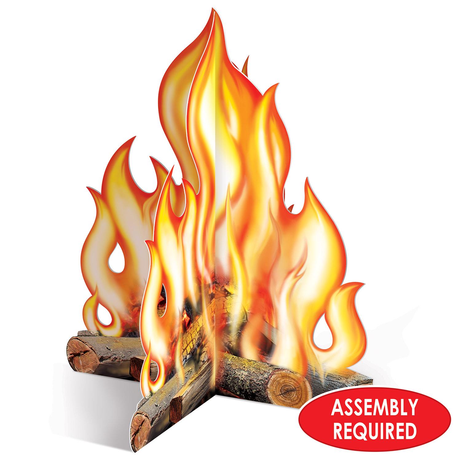12 Pack Beistle 3D Campfire Party Centerpieces - Perfect for Halloween, Birthday, Camping & Outdoor Themed Decorations