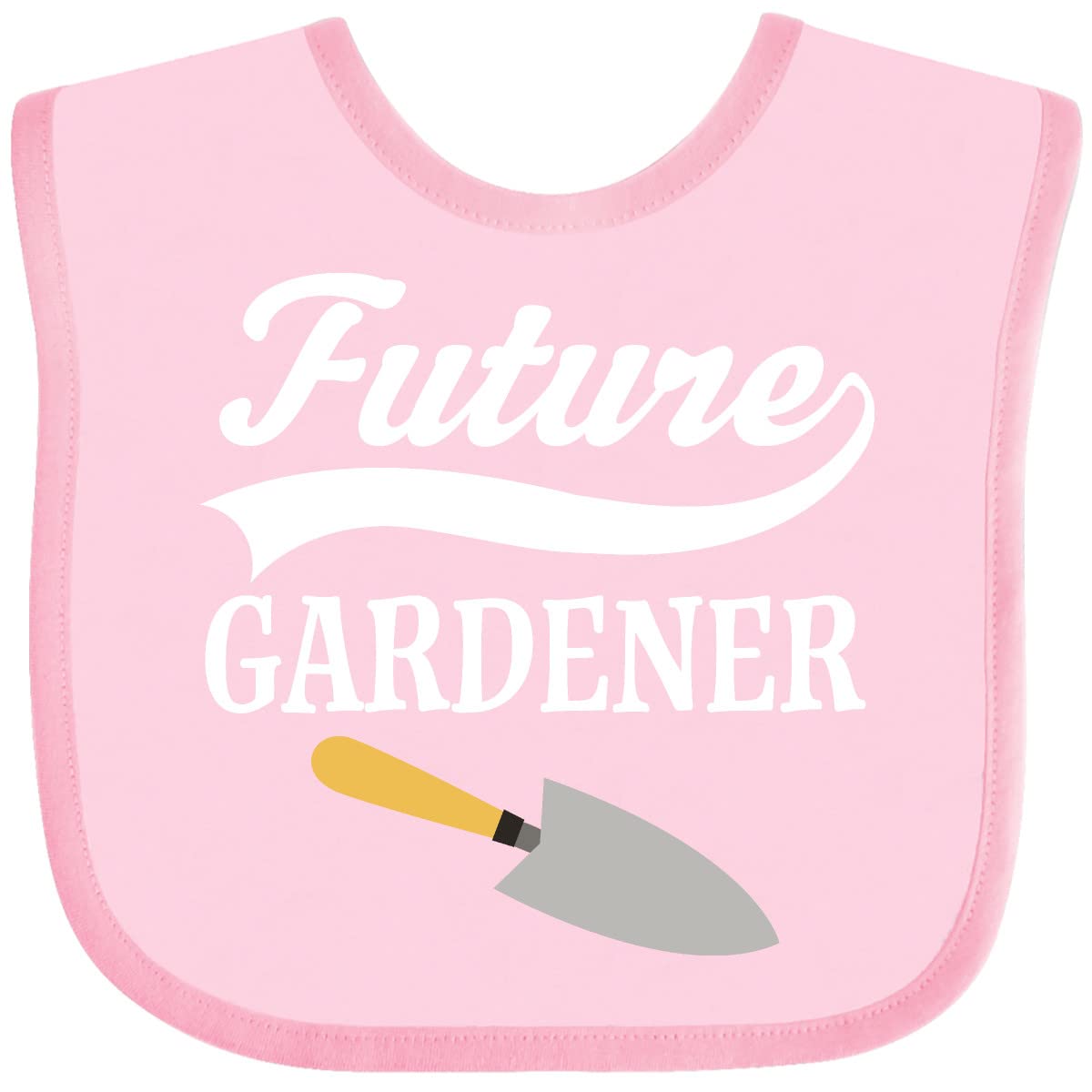 Inktastic Future Gardener Baby Bib - Cute Gardening-Themed Drool Bib for Toddlers & Infants - Perfect for Outdoor Play, Mealtime & Gardening Activities