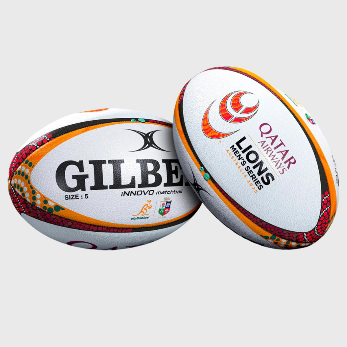 Official Gilbert British & Irish Lions 2025 Innovo Match Rugby Ball - Premium Tournament Rugby Ball for Professional Matches & Training - Perfect for Rugby Clubs, Schools & Competitive Play